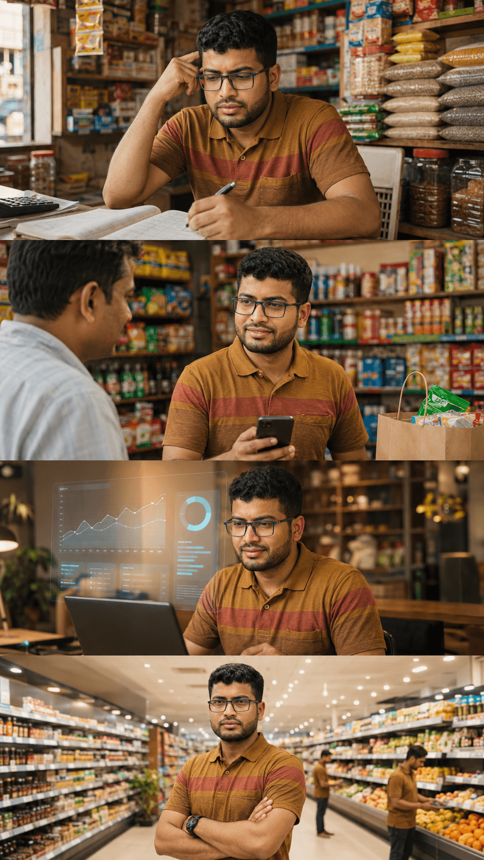 ব্যবসার বিকাশের ৪টি ধাপ — খাতা থেকে ডিজিটাল থেকে সাম্রাজ্য বিস্তার পর্যন্ত
